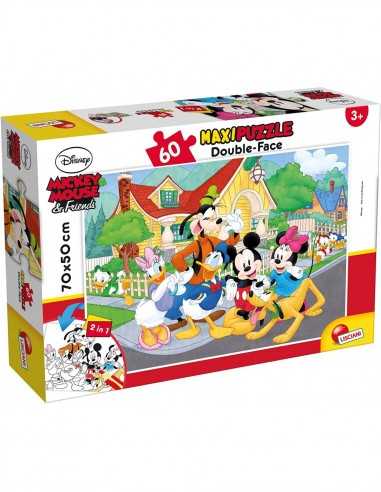 Puzzle Topolino con amici 2 in 1 - 60 maxi pezzi - LIS66728 | Futurartb2b Ingrosso Giocattoli