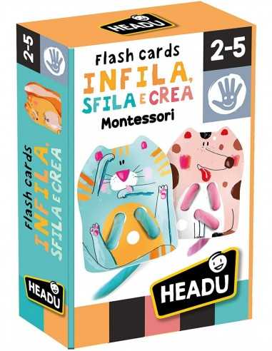 Flashcards Infila Sfila e Crea - Montessori - HEAIT27811 | Futurartb2b Ingrosso Giocattoli