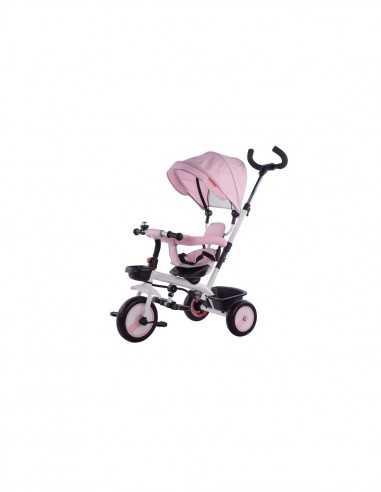 Baby Triciclo 3 in 1 colore rosa - GIOGGI210031 | Futurartb2b Ingrosso Giocattoli