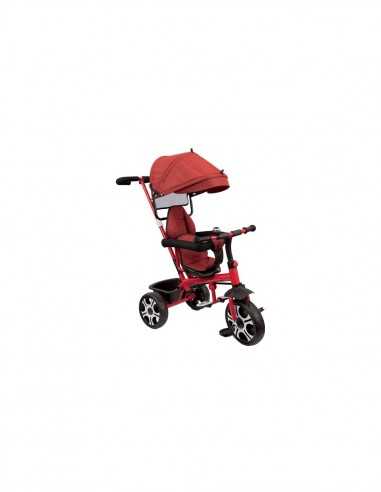 Baby triciclo 3 in 1 colore rosso - GIOGGI210030 | Futurartb2b Ingrosso Giocattoli