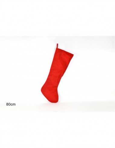 Calza Befana Rossa 80 cm - DUEHY20018/R | Futurartb2b Ingrosso Giocattoli