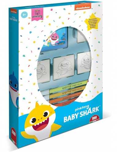 Baby Shark - Set 4 timbri e pennarelli - MUL927995 | Futurartb2b Ingrosso Giocattoli