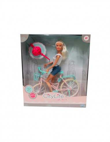 City Life - Bambola fashion con bici - ODS44413 | Futurartb2b Ingrosso Giocattoli