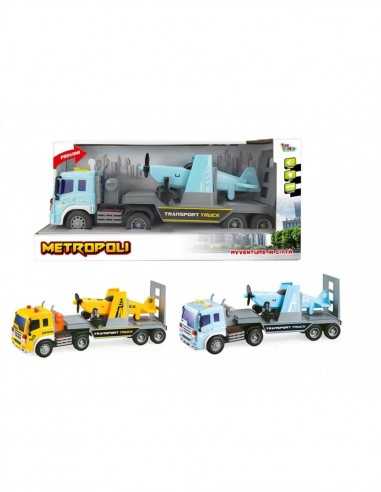 Camion rimorchio con aereo in scala 1 : 16 - 2 colori - TOY27456 | Futurartb2b Ingrosso Giocattoli