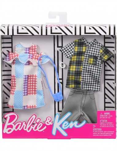 Barbie e Ken - confezione abbigliamento a quadri - TOYGHX68/GHX72 | Futurartb2b Ingrosso Giocattoli