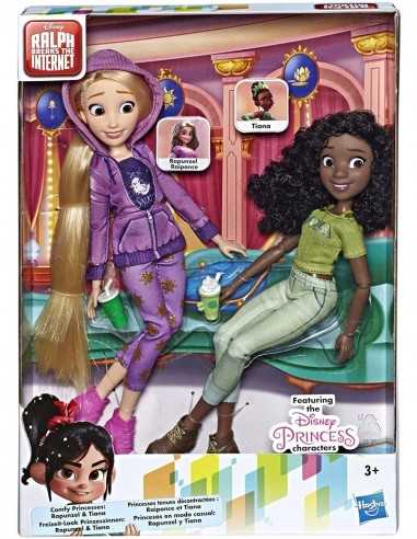 Disney Principesse - Bambole Rapunzel e Tiana comfy squad - TOYE7418ES00 | Futurartb2b Ingrosso Giocattoli