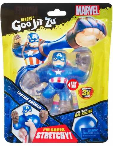 Goo Jit Zu - Capitan America super elastico 13 cm - GRAGJT04000-1 | Futurartb2b Ingrosso Giocattoli