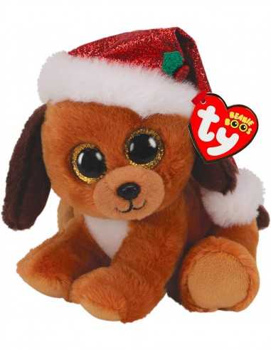 Peluche Cagnolino Natalizio - beanie boos 15 cm - CRAT36240 | Futurartb2b Ingrosso Giocattoli