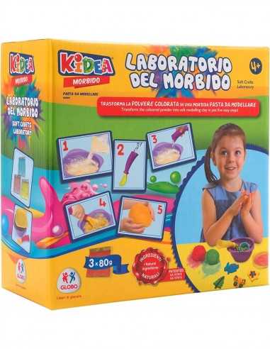 Kidea Laboratorio del morbido - Pasta da modellare 80g - GLO38339 | Futurartb2b Ingrosso Giocattoli