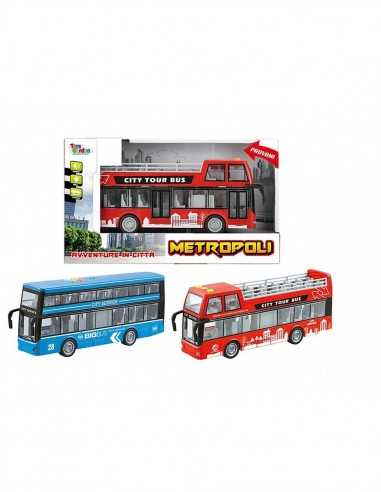 Bus turistico con luci e suoni in scala 1: 16 - 2 colori - TOY27439 | Futurartb2b Ingrosso Giocattoli