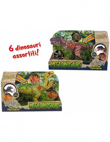 Mega Dinosaurs - Dinosauri dal verso terrificante 6 modelli - TOY27504 | Futurartb2b Ingrosso Giocattoli