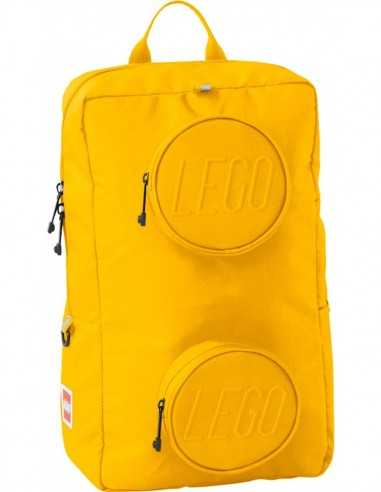 Zaino Lego brick colore giallo - 2 tasche esterne - CRG20204-0024 | Futurartb2b Ingrosso Giocattoli