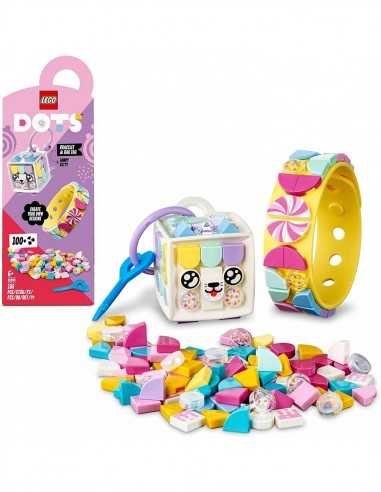 Lego Dots 2 in 1 - Braccialetto dolci tentazioni e bag tag 41944 - LEG6379003 | Futurartb2b Ingrosso Giocattoli