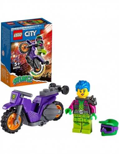 Lego City - Stunt Bike moto da impennata 60296 - LEG6332521 | Futurartb2b Ingrosso Giocattoli