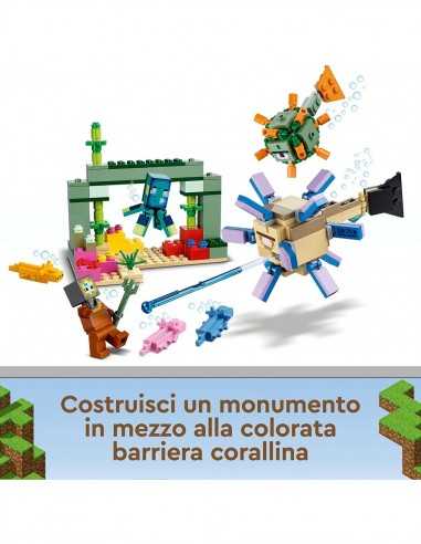 Lego Minecraft - La battaglia del guardiano 21180 - LEG6379565 | Futurartb2b Ingrosso Giocattoli