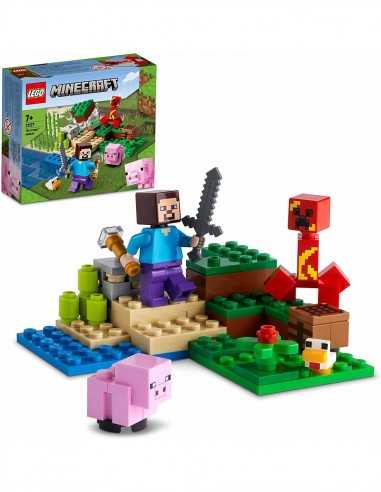 Lego Minecraft - L'agguato del Creeper 21177 - LEG6379559 | Futurartb2b Ingrosso Giocattoli