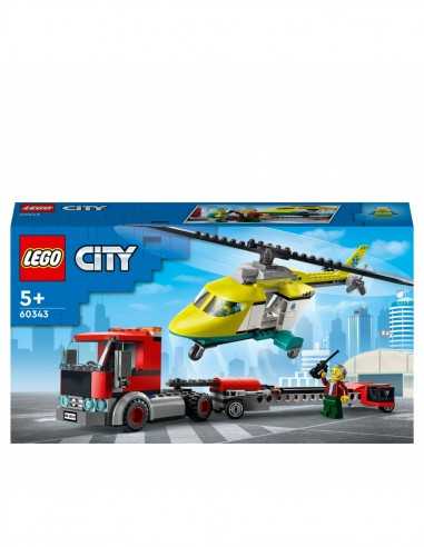 Lego City 60343 - Trasportatore di elicotteri di salvataggio - LEG6379661 | Futurartb2b Ingrosso Giocattoli