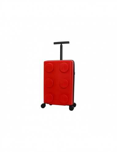 Trolley rigido Lego brick colore rosso 56 x 36 x 23 cm - CRG20149-0021 | Futurartb2b Ingrosso Giocattoli