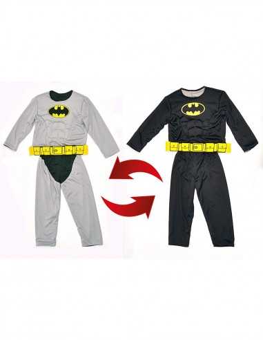 Costume Batman reversibile in 2 colori - 8/10 anni - CIA11720.8-10 | Futurartb2b Ingrosso Giocattoli