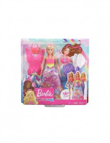 Barbie Dreamtopia - Set dress up 3 in 1 - TOYGJK39/GJK40 | Futurartb2b Ingrosso Giocattoli