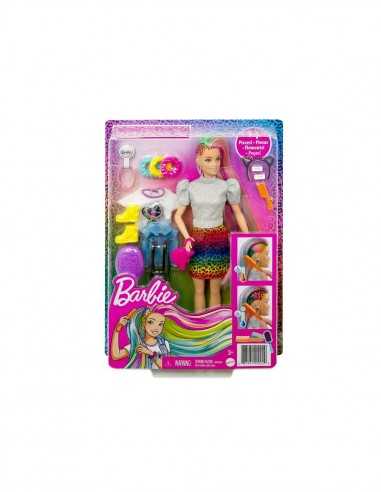 Barbie con capelli multicolore leopardati - TOYGRN80/GRN81 | Futurartb2b Ingrosso Giocattoli