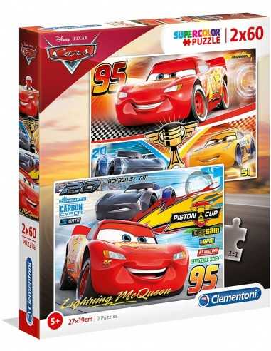 Puzzle Disney Cars - 2 puzzle x 60 pezzi - CLE07131             | Futurartb2b Ingrosso Giocattoli