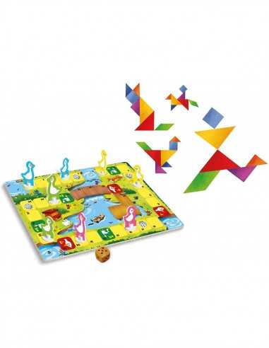 Il Gioco dell'oca e Tangram 2 in 1 - CLE16301 | Futurartb2b Ingrosso Giocattoli