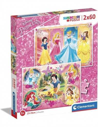 Puzzle Disney Princess 2 puzzle x 60 pezzi - CLE07133 | Futurartb2b Ingrosso Giocattoli