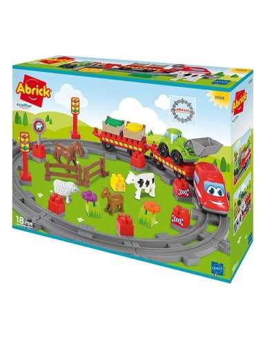 Abrick - Treno Country con animali - FIC3068 | Futurartb2b Ingrosso Giocattoli