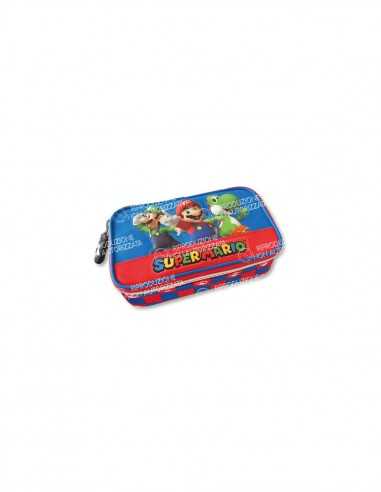 Super Mario Astuccio rettangolare large blu 22-23 - PAN67534 | Futurartb2b Ingrosso Giocattoli