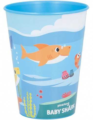 Baby Shark Bicchiere in plastica PVC - RTIST13507 | Futurartb2b Ingrosso Giocattoli