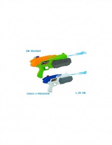 Pistola ad acqua a pressione - 32 cm 2 colori - TEO66583 | Futurartb2b Ingrosso Giocattoli