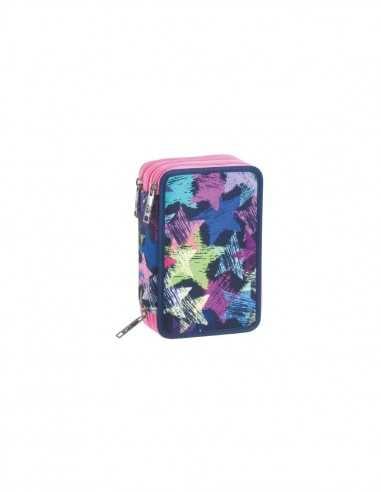 SJ Gang Astuccio organizzato con 3 zip Girl ever starry - SEV3C2012220-519 | Futurartb2b Ingrosso Giocattoli