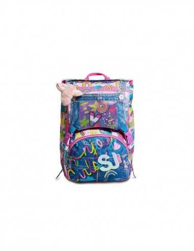 SJ Gang Zaino con doppio scomparto e pattina reversibile Girl Colorbow - SEV2C2002219-351 | Futurartb2b Ingrosso Giocattoli