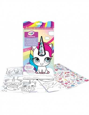 Creations Album da colorare con unicorni - sketch set stickers - CRA04-1174 | Futurartb2b Ingrosso Giocattoli