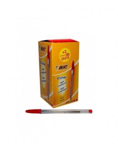 Bic Cristal penna rossa a sfera  - 49542 | Futurartb2b Ingrosso Giocattoli