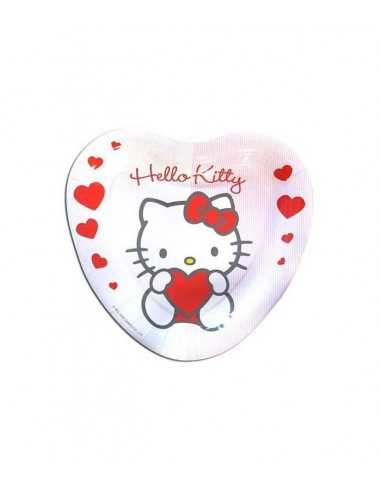 piatto cuore hello kitty - 101410 | Futurartb2b Ingrosso Giocattoli