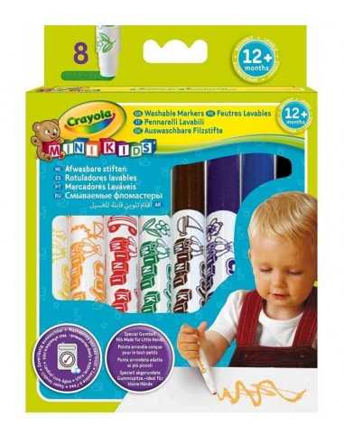 Crayola 8 colori fibra minikids - 78974 | Futurartb2b Ingrosso Giocattoli