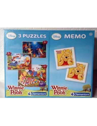 puzzle winnie the pooh con memo - CLE07804             | Futurartb2b Ingrosso Giocattoli