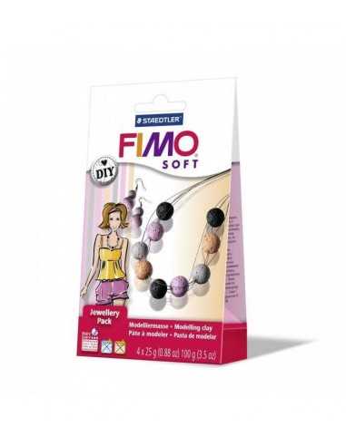 fimo soft jewellery pack bijoux corallo con 4 panetti - BIM8025 07 | Futurartb2b Ingrosso Giocattoli