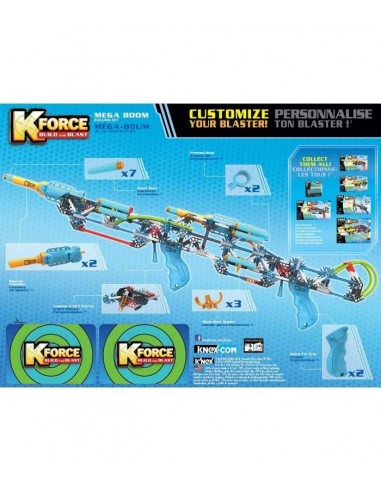 K'nex mega boom fucile con dardi - GIOHDG47816/FUC | Futurartb2b Ingrosso Giocattoli