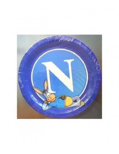 8 piatti da 24 centimetri SSC Napoli - BIM66000 | Futurartb2b Ingrosso Giocattoli