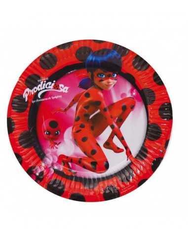 Lady Bug 8 piatti 18 cm - NBP1462 | Futurartb2b Ingrosso Giocattoli