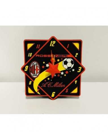 Orologio a sveglia AC Milan in pvc - 119640 | Futurartb2b Ingrosso Giocattoli