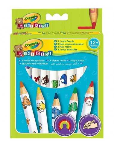 Crayola 8 maxi matite colorate mini kids - 82865 | Futurartb2b Ingrosso Giocattoli