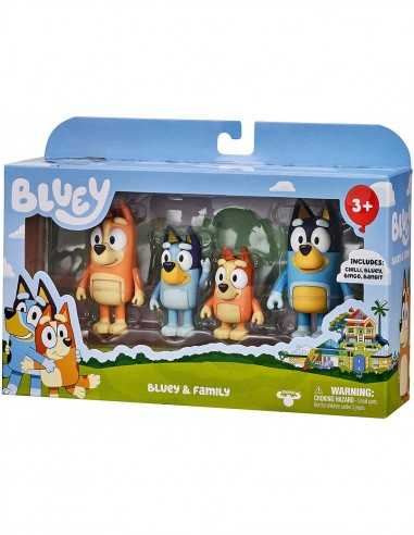 Bluey confezione 4 personaggi - assortiti - GIOBLY01000 | Futurartb2b Ingrosso Giocattoli