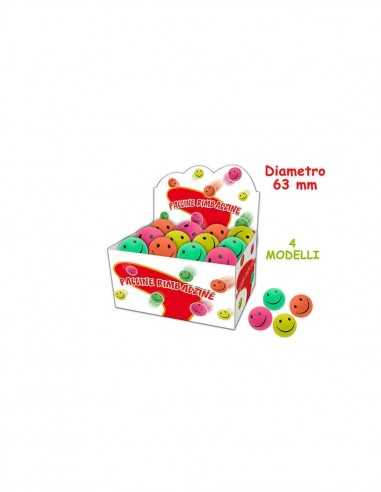 Palline Rimbalzine Smile - 4 colori - TEO51369 | Futurartb2b Ingrosso Giocattoli