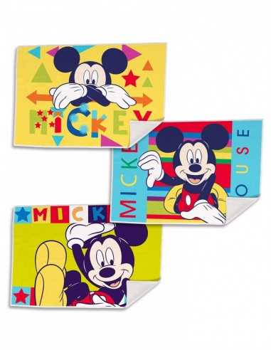 Set 3 Tovagliette in cotone Disney Mickey Mouse - 4MWD21038 | Futurartb2b Ingrosso Giocattoli