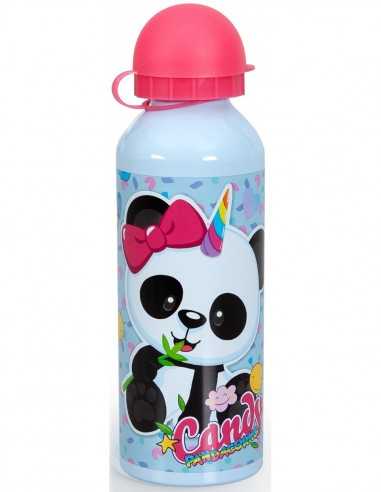 Borraccia Pandacorno Candy in alluminio da 500 ml - 4M15140 | Futurartb2b Ingrosso Giocattoli