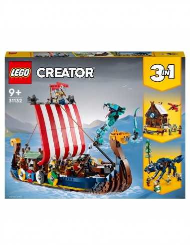 Lego Creator 31132 - Nave vichinga e Jrmungandr - LEG6379830 | Futurartb2b Ingrosso Giocattoli